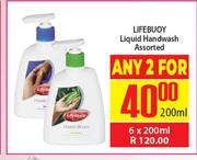 Lifebuoy Liquid Handwash Assorted-6 x 200ml