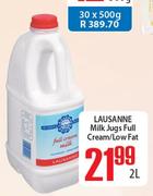 Lausanne Milk Jugs Full Cream/Low Fat-2L