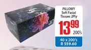 Pillowy Soft Facial Tissues 2 Ply-40 x 200's