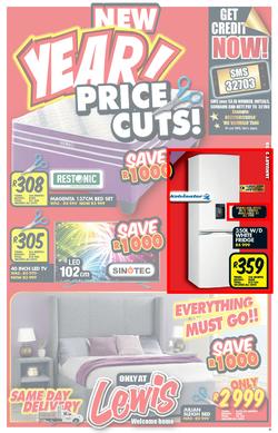Lewis : New Year Price Cuts (7 Jan - 17 Feb 2020), page 1