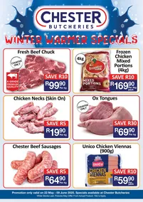 Chester Butcheries : Specials (22 May to 09 June 2025)