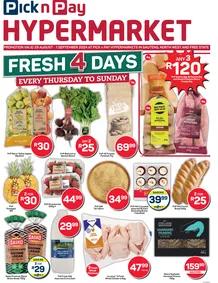 Pick n Pay Hypermarket Gauteng, Free state, North West : Fresh & Rugby Specials (29 August - 01 September 2024)