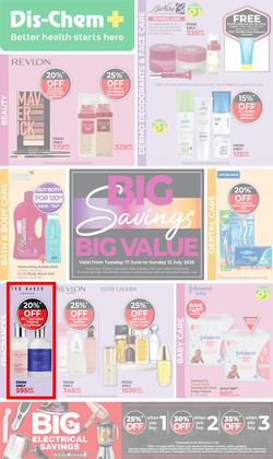 Dis-Chem : Big Savings (17 June - 13 July 2025), page 1