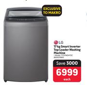 LG 17Kg Smart Inverter Top Loader Washing Machine T17V1NDHT2C