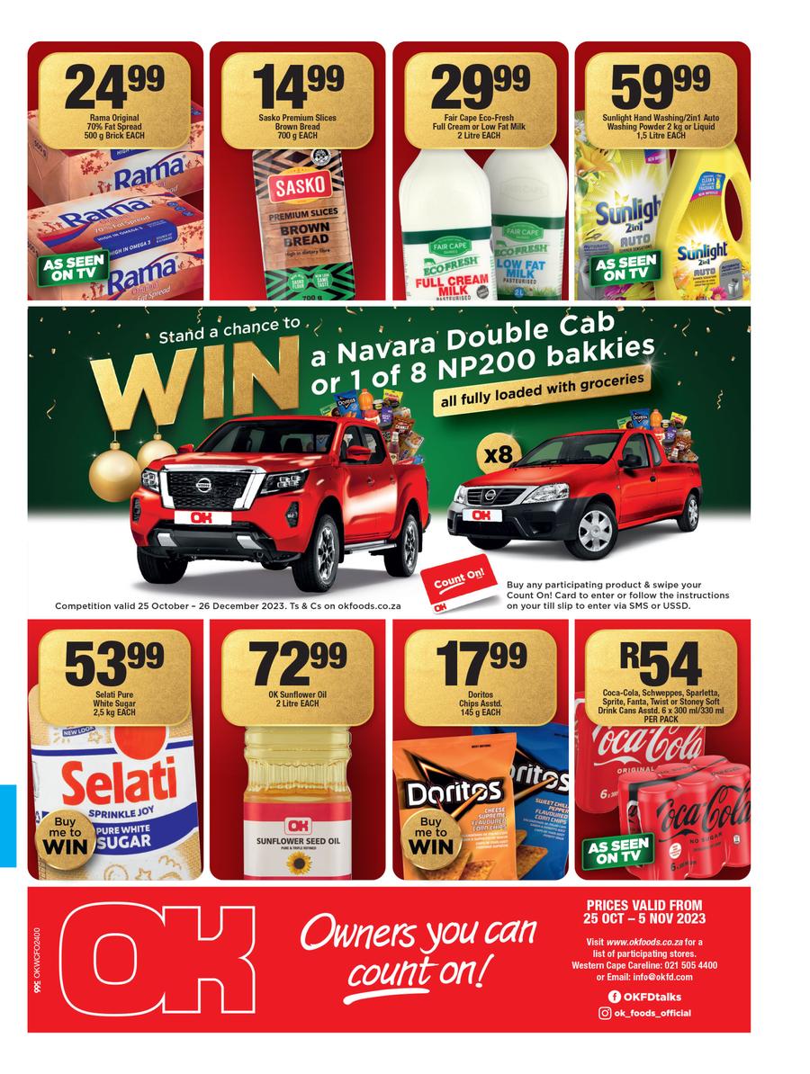 OK Foods Western Cape Festive Deals 25 October 05 November