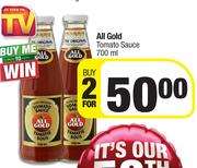 All Gold Tomato Sauce-For 2 x 700ml