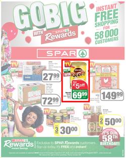 SPAR EASTERN CAPE : Go Big (27 July - 8 August 2021) Valid in Acres, Algoa Park, Aliwal North, Aspen, Burgersdorp. Cambridge, Camdeboo, Cradock, Crossways, Dagbreek, Fig tree, Fleet, Linton, page 1
