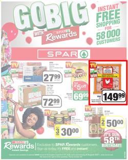 SPAR EASTERN CAPE : Go Big (27 July - 8 August 2021) Valid in Acres, Algoa Park, Aliwal North, Aspen, Burgersdorp. Cambridge, Camdeboo, Cradock, Crossways, Dagbreek, Fig tree, Fleet, Linton, page 1
