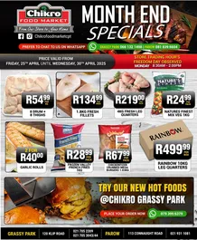 Chikro Food Market : Month End Specials (25 April - 30 April 2025)