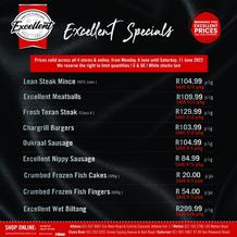 Excellent Meat Market : Specials (06 June - 11 June 2022)