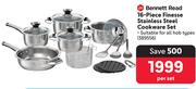 Bennett Read 16 Piece Finesse Stainless Steel Cookware Set-Per Set