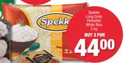 Spekko Long Grain Parboiled White Rice-2X2Kg