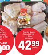 Country Range Fresh Chicken Braai Pack-12 Piece Per Kg