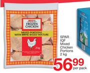 Spar IQF Mixed Chicken Portions-2kg Per Pack