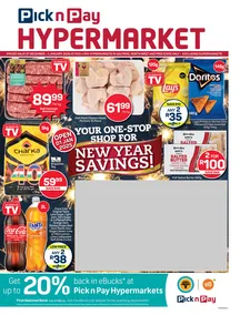 Pick n Pay Hypermarket Gauteng, North West & Free State : New Year Specials (27 December 2024 - 01 January 2025)