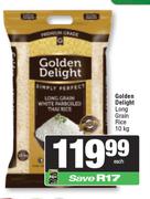 Golden Delight Long Grain Rice-10kg Each