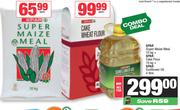 Spar Super Maize Meal 10kg + Spar Cake Flour 10kg + Spar Sunflower Oil 4Ltr-For All 