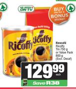 Nescafe Ricoffy Tin 750g Or Value Pack 800g-Each