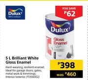 Dulux 5L Brilliant White Gloss Enamel
