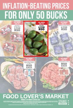 Food Lover's Market Western Cape : Inflation Beating Prices For Only 50 Bucks (22 August - 28 August 2022), page 1