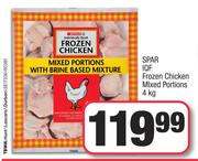 Spar IQF Frozen Chicken Mixed Portions-4kg