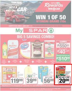 SPAR COUNTRY EASTERN CAPE : My Spar (20 April - 2 May 2021) Valid In Amahlathi, Bedford, Buffalo Flats, Cala, Centane, Hankey, Komga, Nemato, Patensie, Peddie, Zastron, Indwe, Kwa-Fetting, page 1
