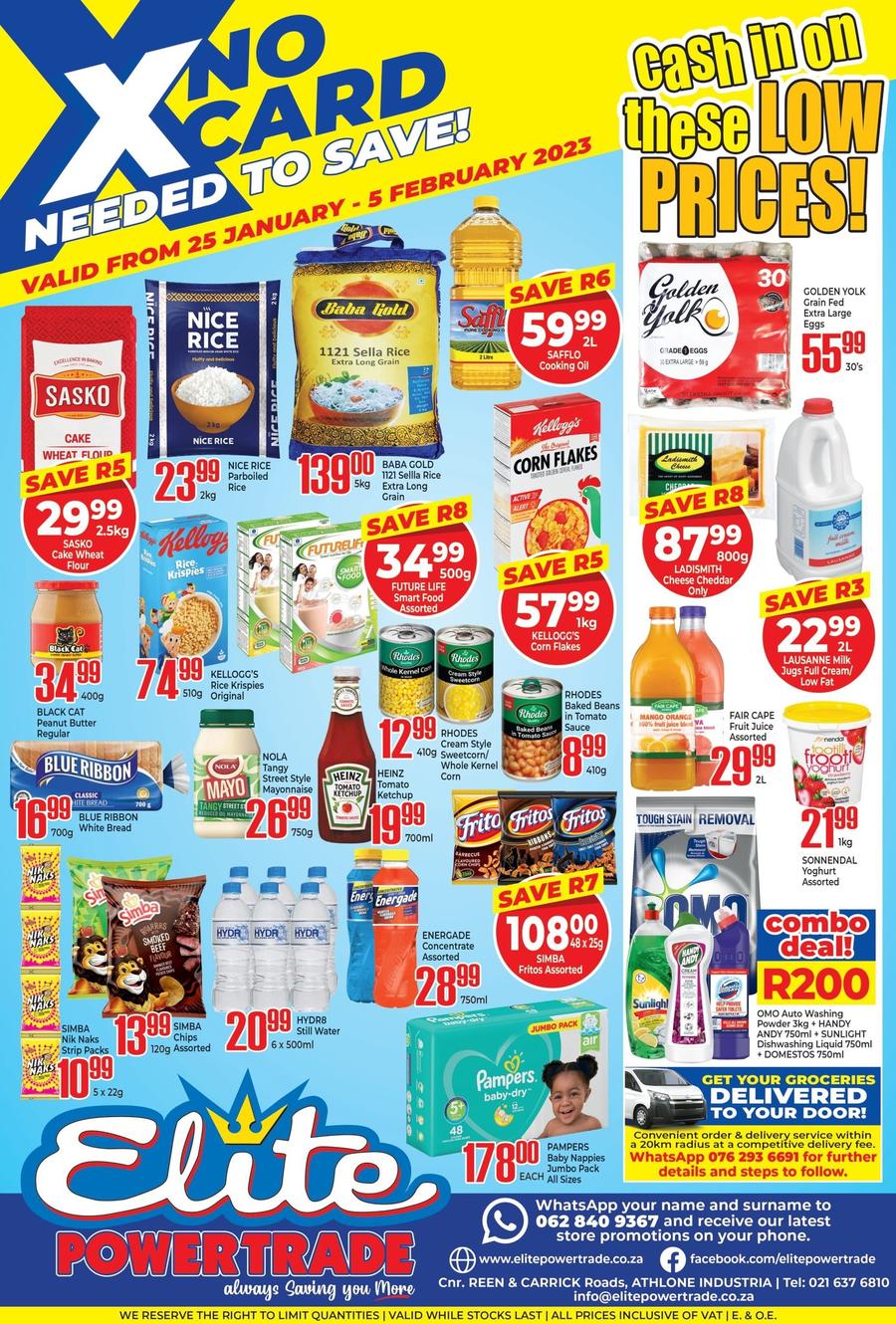 Elite Power Trade Cash & Carry Low Prices (25 January 05 February
