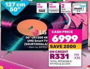LG 50" (127cm) UR7300 4K UHD Smart TV 50UR73006LA