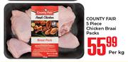 Country Fair 5 Piece Chicken Braai Packs-Per Kg
