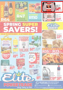 Elite Power Trade Cash & Carry : Spring Super Savers (18 September - 06 October 2024), page 1