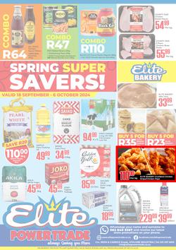 Elite Power Trade Cash & Carry : Spring Super Savers (18 September - 06 October 2024), page 1