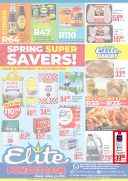 Elite Power Trade Cash & Carry : Spring Super Savers (18 September - 06 October 2024), page 1