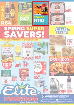 Elite Power Trade Cash & Carry : Spring Super Savers (18 September - 06 October 2024), page 1