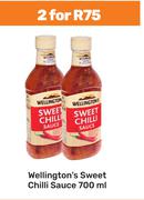 Wellington's Sweet Chilli Sauce-For 2 x 700ml