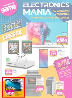 Game Cresta : Electronics Mania (23 June - 4 July 2021), page 1
