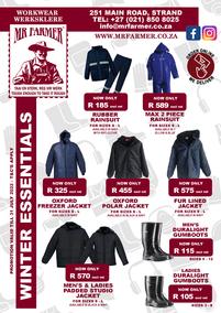 Mr Farmer : Winter Essentials (04 May - 31 July 2022 While Stocks Last)
