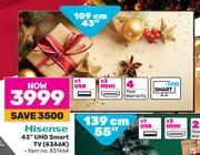 Hisense 43" (109cm) UHD Smart TV 43A6K