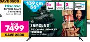 Samsung 55" (139cm) Crystal UHD 4K TV CU7000