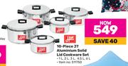 Hart 10 Piece J7 Aluminium Solid Lid Cookware Set