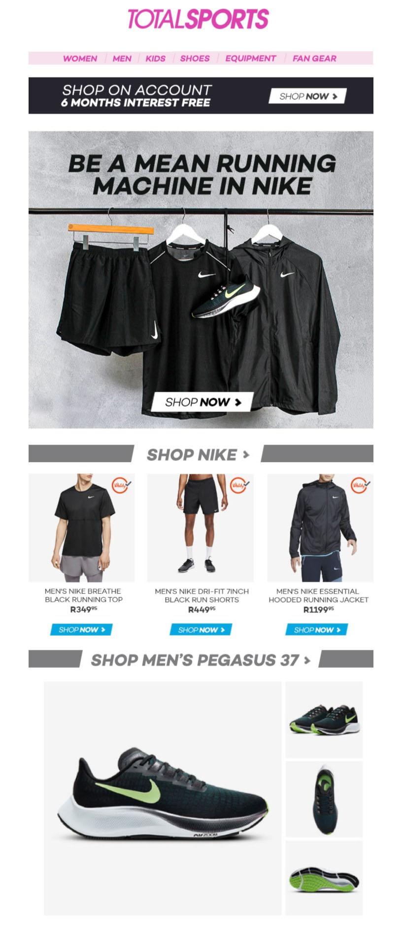 total sports nike shoes prices