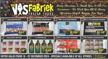 Die Visfabriek : Specials (18 December - 22 December 2024)