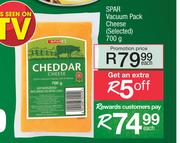 Spar Vacuum Pack Cheese (Selected)-700g Each