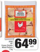 Spar IQF Frozen Chicken Mixed Portions-2Kg Each