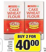 Spar Cake Wheat Flour-For 2 x 2.5Kg