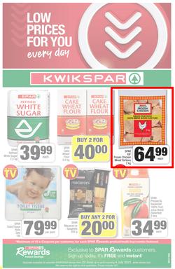 KWIKSPAR EASTERN CAPE : My Kwikspar (22 June - 4 July 2021) Valid in Abbotsford, Beacon Isle, Beetlestone, Burt Drive, Butterworth, page 1