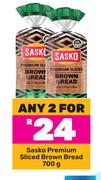 Sasko Premium Sliced Brown Bread-For 2 x 700g