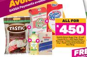Huletts Brown Sugar 3Kg + B-Well Canola Oil 2L + Ace Super Maize Meal 5Kg-All For