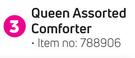 Mainstays Queen Assorted Comforter- Each
