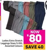 Ladies Extra Stretch Leggings-Each