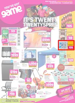 Game : It's Twenty Twentyspree (28 December - 10 January 2023), page 1